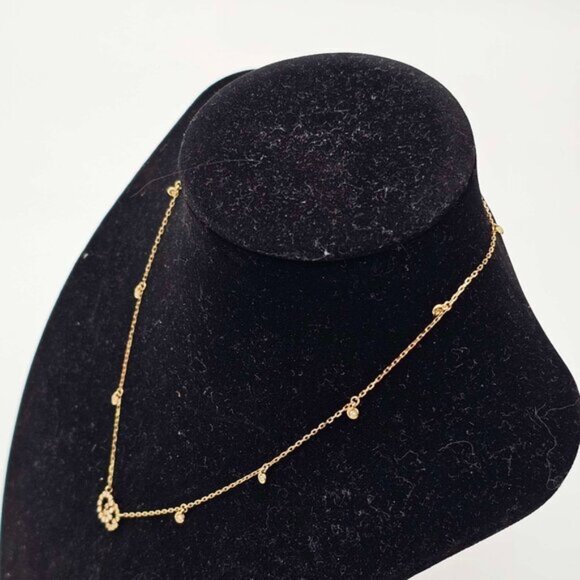 Gucci GG Running 18k Gold Diamond Necklace Brand New 900-042425 - Picture 3 of 15